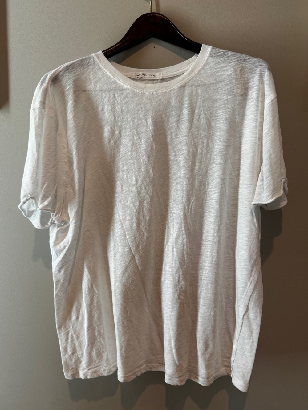 We The Free by Free People Oversized White Tee size Small